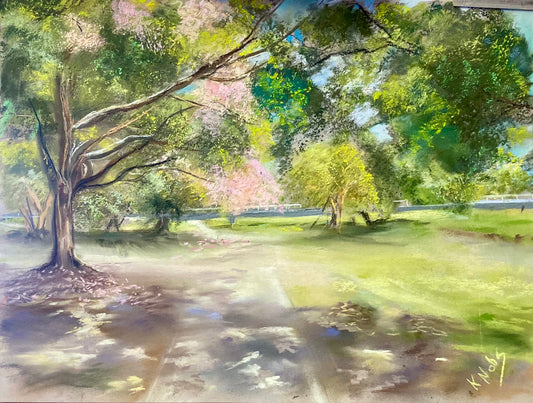 The Gooseponds Trail Original Pastel Artwork
