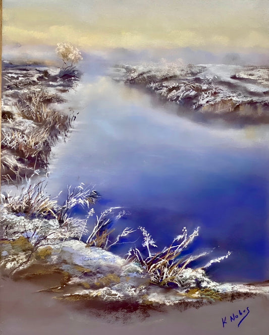 A Light Frost Original Pastel Artwork