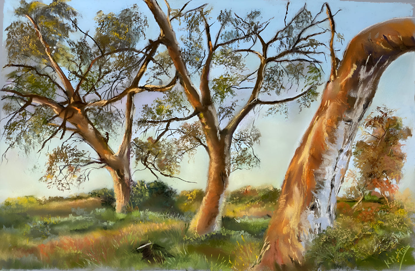 Soak up the Sun Original Pastel Artwork
