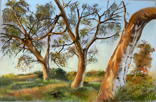 Soak up the Sun Original Pastel Artwork