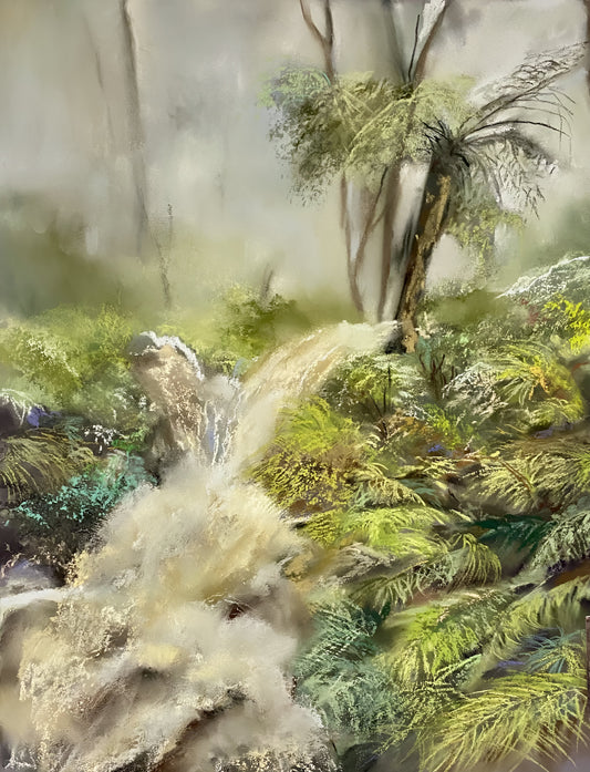 Evergreen Original Pastel Artwork